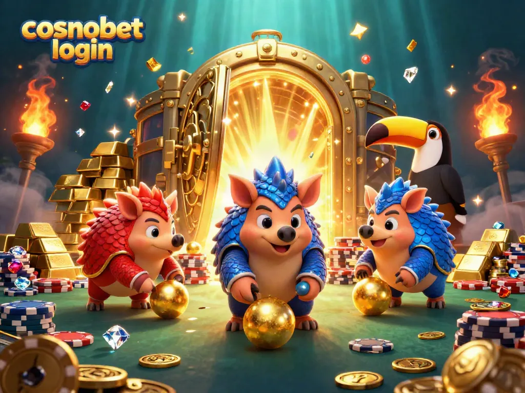 Engage with the exciting action at Cosmobet login with lively pangolins and thrilling casino elements.