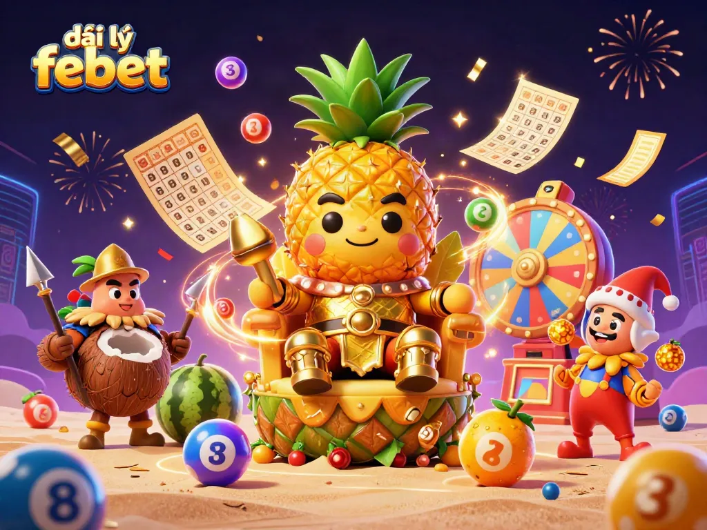 Experience thrilling gameplay with đại lý febet in this vibrant casino-themed digital art.