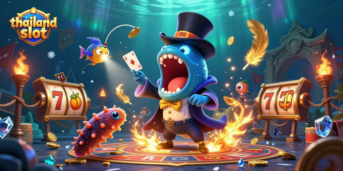 Spin the reels and win big with thailand slot and dynamic gameplay in this vibrant underwater scene.