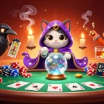 Guide covering safety, payouts and how to get around GamStop with a fortune teller cat and poker elements.