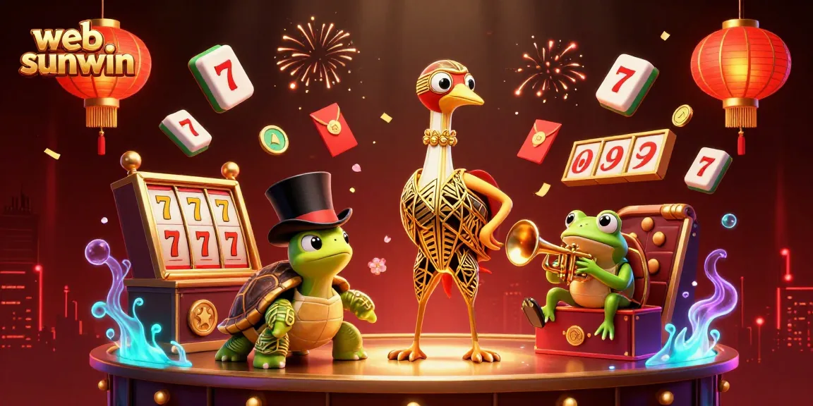 Spin the reels and win big at web sunwin with this vibrant casino-themed illustration.